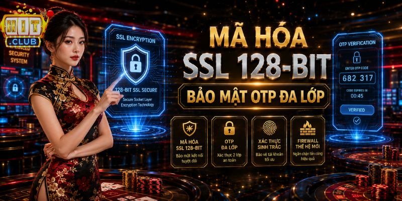 Bảo mật SSL và xác thực OTP tại HITCLUB